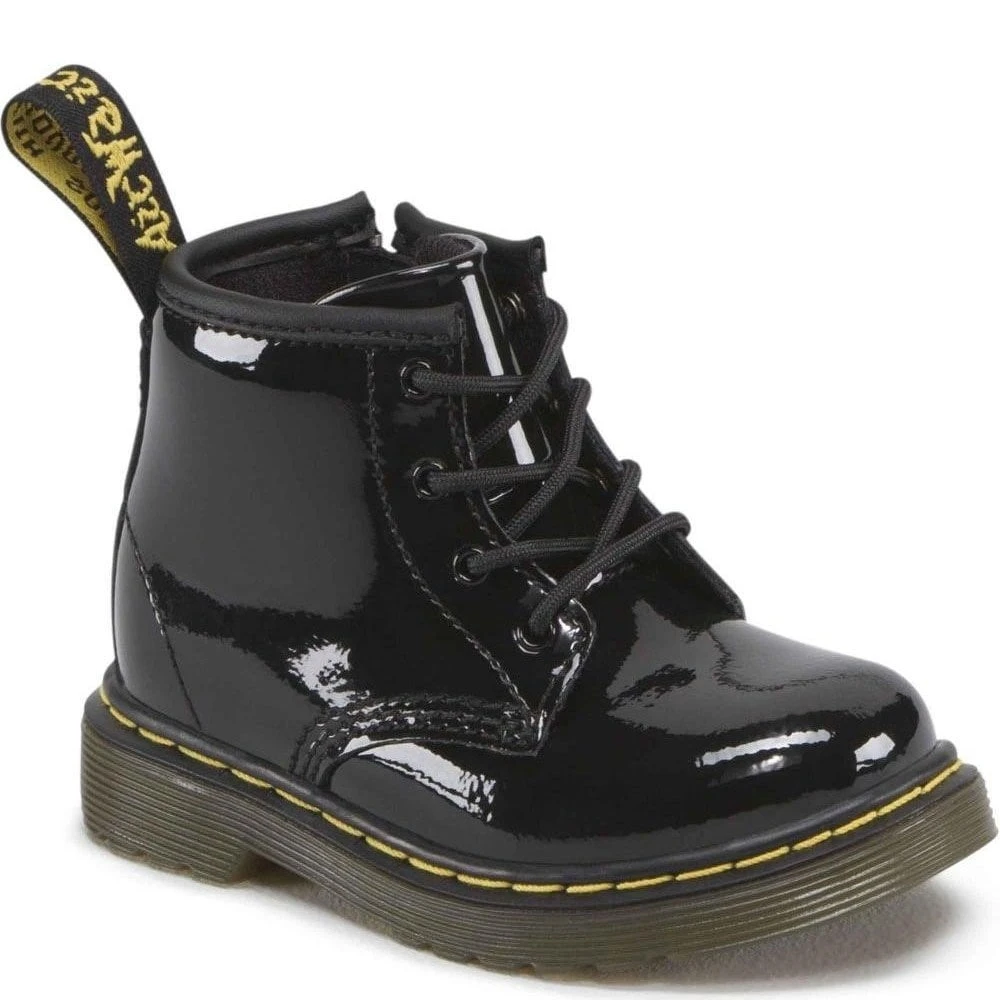 Dr. Martens Brooklee B Infant Girls Black Zip Boots 3 Dr. Martens Brooklee B Infant Girls Black Zip Boots