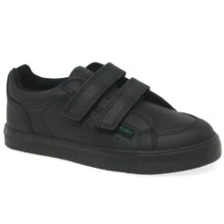 Kickers Tovni Twin Riptape Boys School Shoes