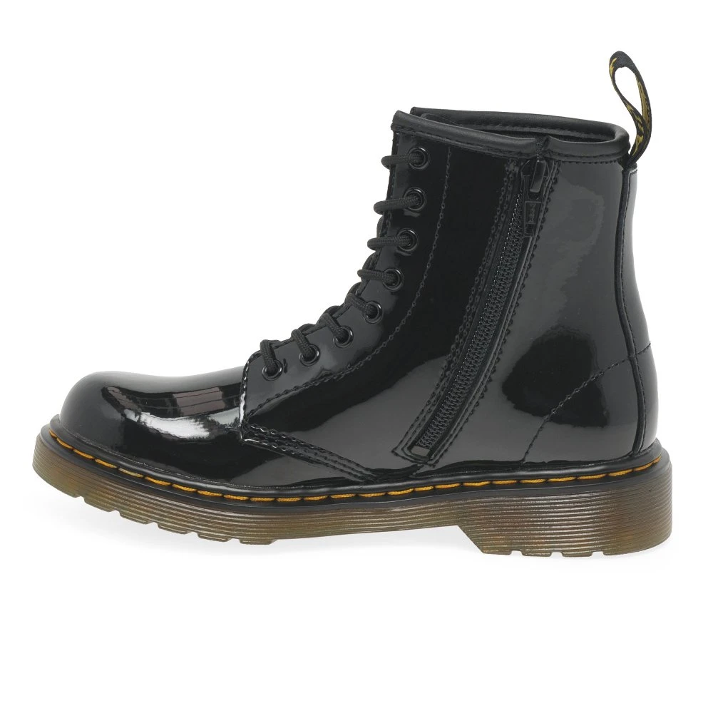 Dr. Martens Delaney Kids Black Patent Boots 6 Dr. Martens Delaney Kids Black Patent Boots - Image 4