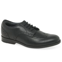 Brogue Pri Vegan Girls School Shoes