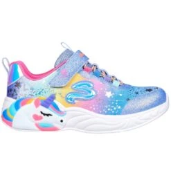 Skechers S-Lights: Unicorn Dreams Girls Trainers -Children's Shoe Store 1676557119 23106100