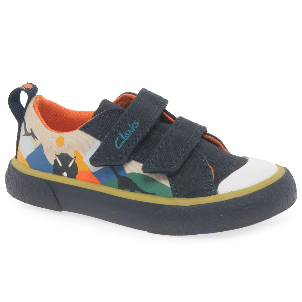Clarks Foxing Play T Boys Infant Canvas Shoes 3 Clarks Foxing Play T Boys Infant Canvas Shoes