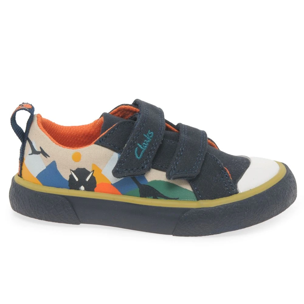 Clarks Foxing Play T Boys Infant Canvas Shoes 4 Clarks Foxing Play T Boys Infant Canvas Shoes - Image 2