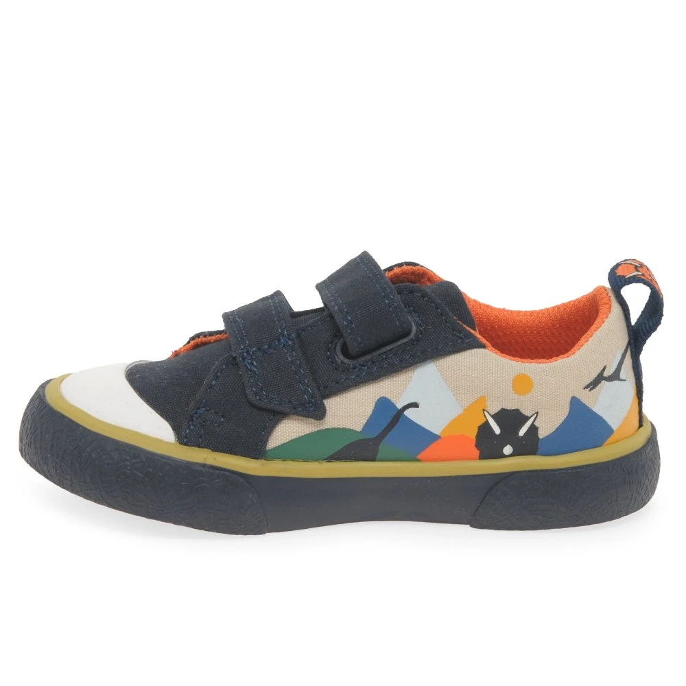 Clarks Foxing Play T Boys Infant Canvas Shoes 5 Clarks Foxing Play T Boys Infant Canvas Shoes - Image 3
