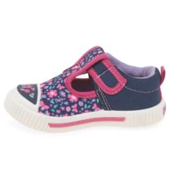 Pod Millie T-Bar Girls Infant Canvas Shoes -Children's Shoe Store 1678787138 00134000