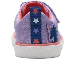 Clarks Foxing Play K Girls Canvas Trainers -Children's Shoe Store 1679066575 76910500