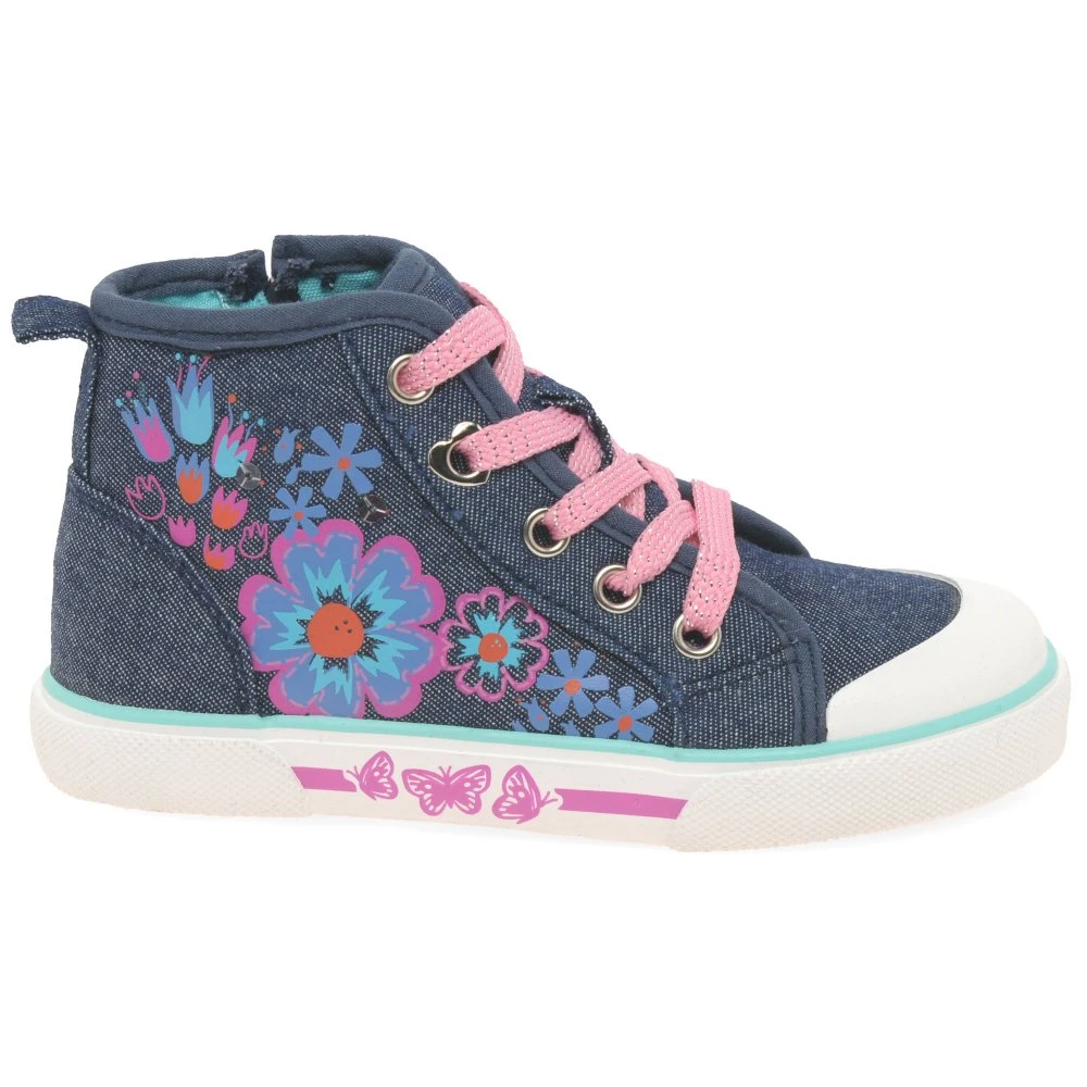Secret Girls High Top Canvas Boots 4 Secret Girls High Top Canvas Boots - Image 2