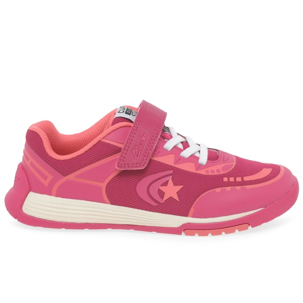 Clarks Cica Star Flex K Girls Sports Trainers 4 Clarks Cica Star Flex K Girls Sports Trainers - Image 2