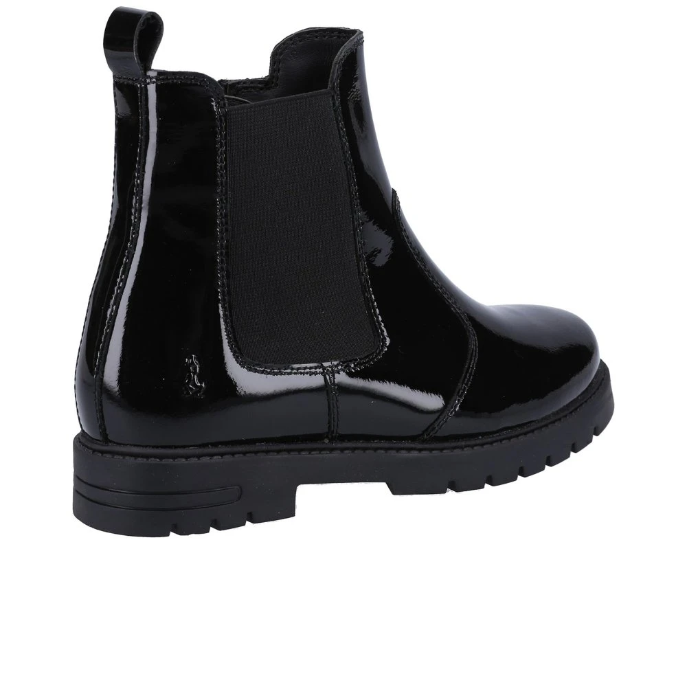 Hush Puppies Laura Patent Chelsea Girls School Boots 4 Hush Puppies Laura Patent Chelsea Girls School Boots - Image 2