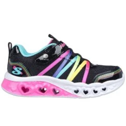Skechers Flutter Heart Lights Rainbow Bestie Girls Trainers -Children's Shoe Store 1694074124 57965200