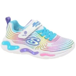 Skechers Wavy Beams Lights Girls Sports Trainers -Children's Shoe Store 1711626152 13246500