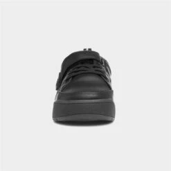 Little Green Feet Max Boys Black Easy Fasten Shoe