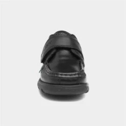 Kickers Fragma Boys Black Leather Shoe