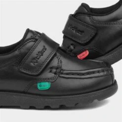 Kickers Fragma Boys Black Leather Shoe -Children's Shoe Store 20124 2 L05.20230731000248