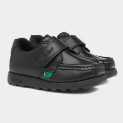 Kickers Fragma Boys Black Leather Shoe -Children's Shoe Store 20124 2 L06.20230731000248