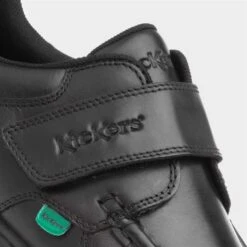 Kickers Boys Fragma Leather Shoe In Black -Children's Shoe Store 203007 2 L05.20230718000310