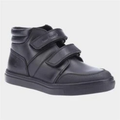 Hush Puppies Seth Kids Black Boot Sizes 10-2