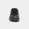 Hush Puppies Harvey Boys Black Leather Shoe
