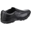 Hush Puppies Bespoke Sr Kids Black Leather Shoe -Children's Shoe Store 261004 3 L02.20230116000443