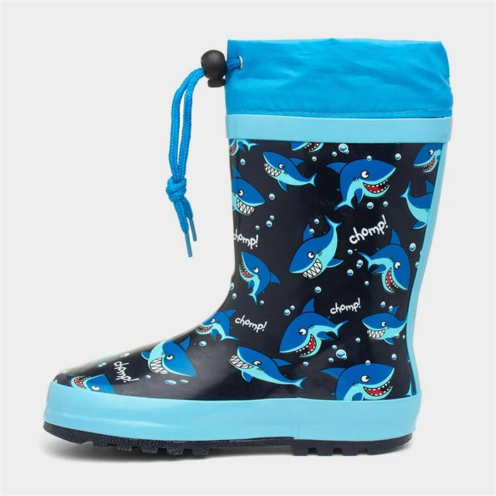 Zone Kids Shark Print Welly 4 Zone Kids Shark Print Welly - Image 2