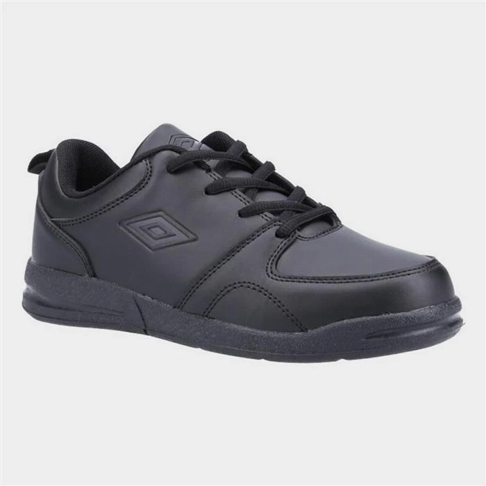 Umbro Ashfield Jnr Kids Lace Up Black Shoe 3 Umbro Ashfield Jnr Kids Lace Up Black Shoe